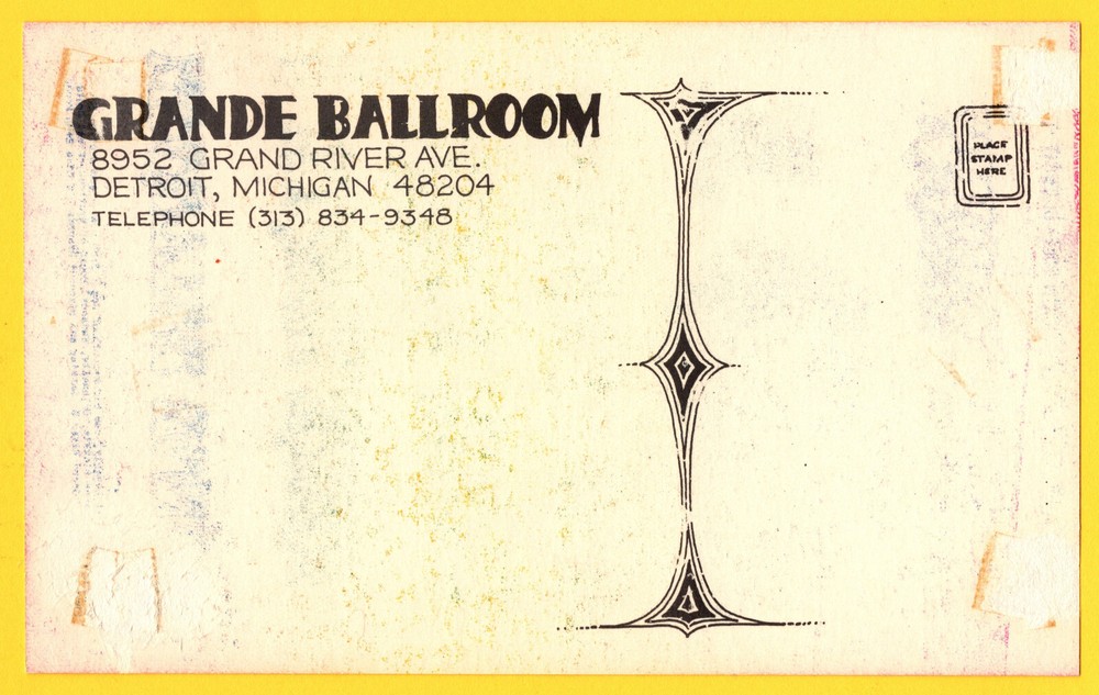Chuck BeRRY JuLie DriScoLL RuSS GiBB Grande BaLLrOOm 1969 PoStcard