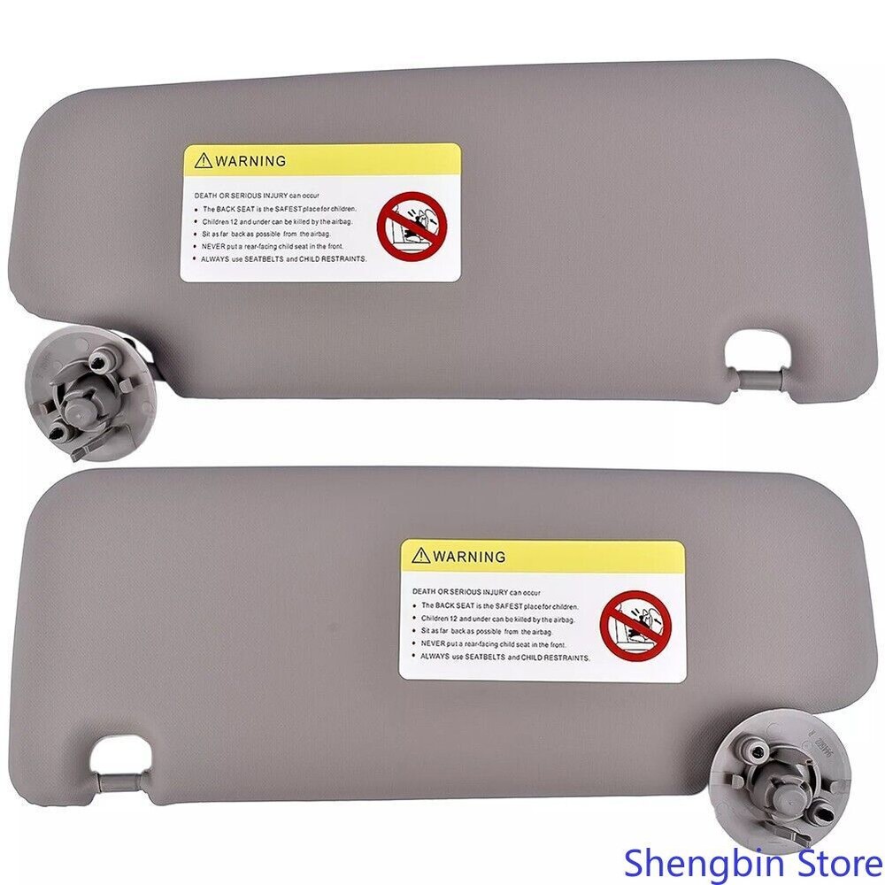 Replacement Sun Visor Set for Chevrolet Driver & Passenger Side Gray