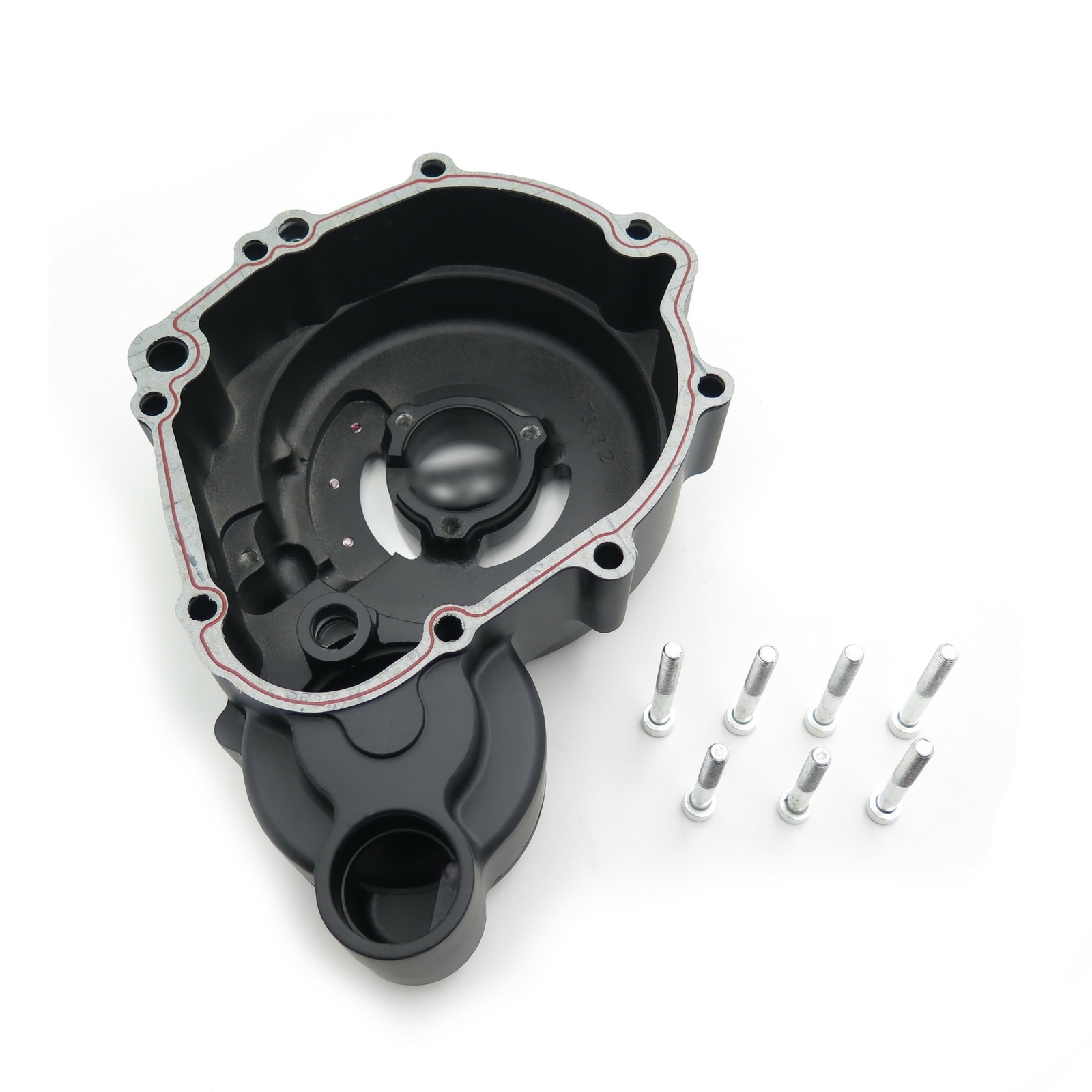 Black Left Engine Stator Cover See Thru For Suzuki 06-16 GSXR 600 750 Gasket cle