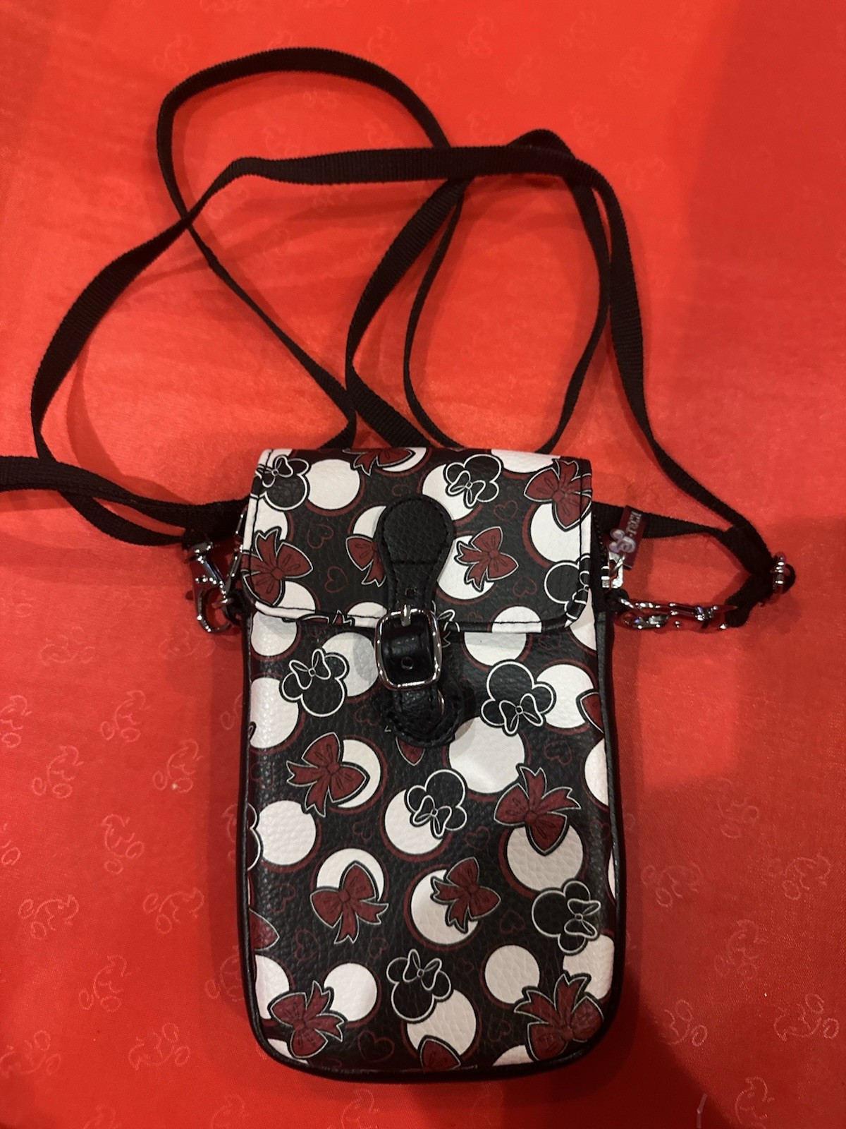 Disney Minnie Mouse Crossbody Phone Case Shoulder Bag Removable Strap D Tech