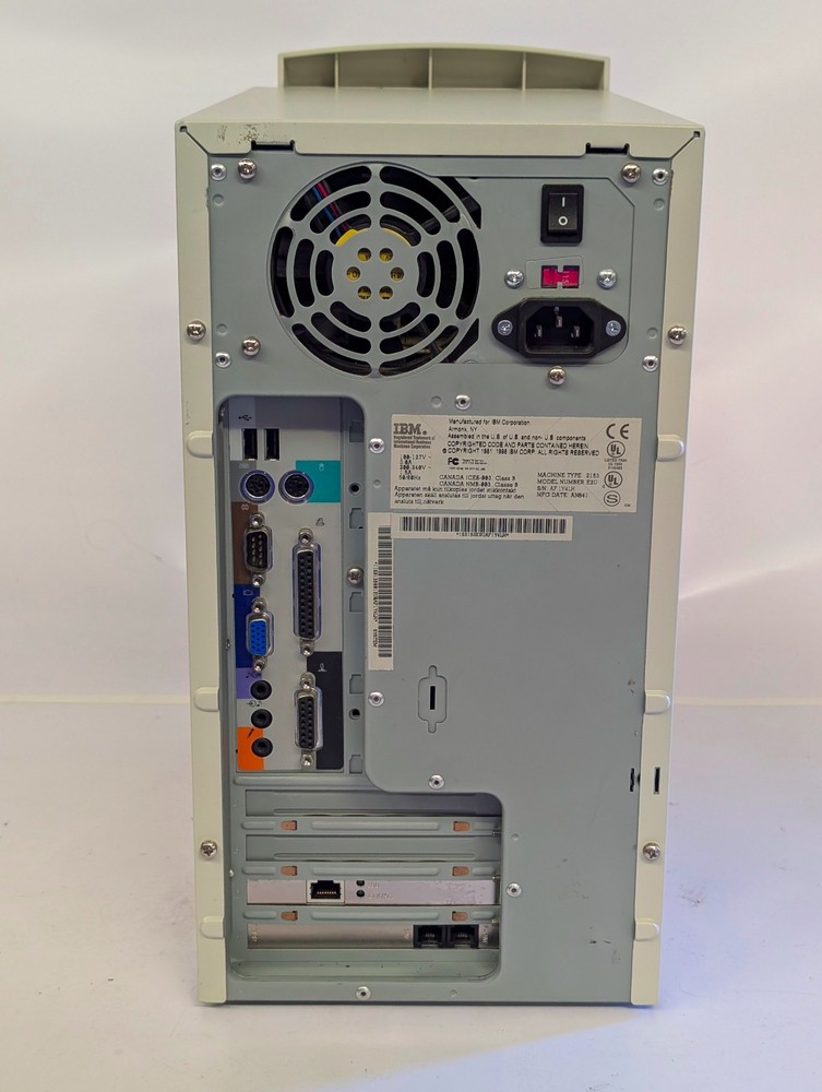 IBM Aptiva Type 2153 E2U beige desktop computer from 98; tested powers on; wiped