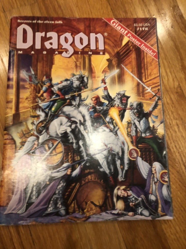 DRAGON MAGAZINE # 176 DUNGEONS AND DRAGONS