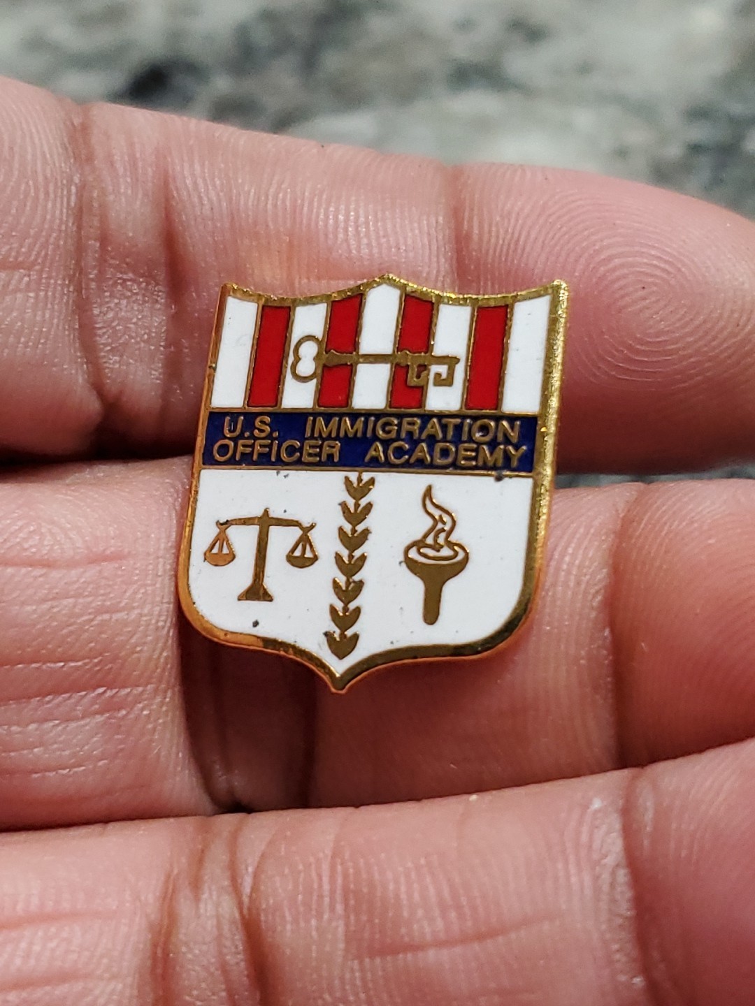 U.S. Immigration Officer Academy Lapel Pin