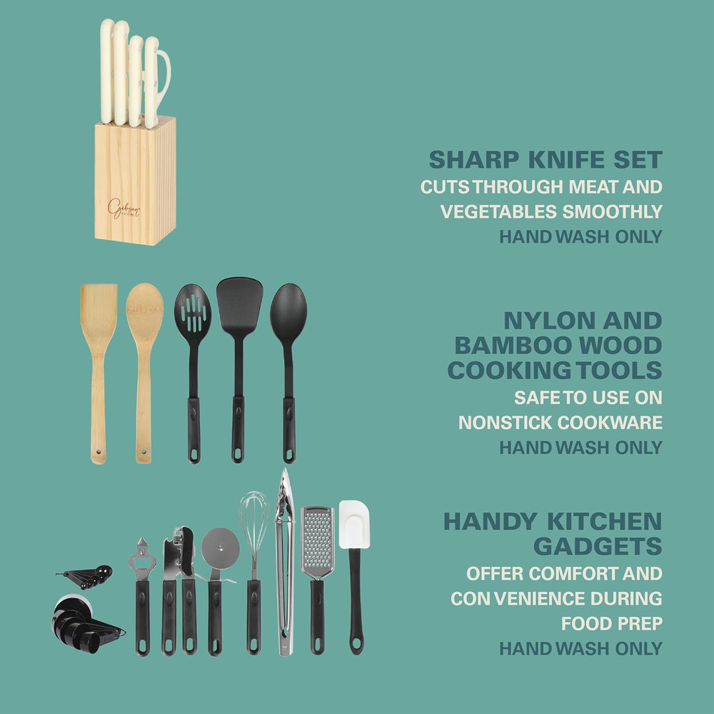 74-Piece Complete Kitchen Set: Cookware, Dinnerware & Utensils