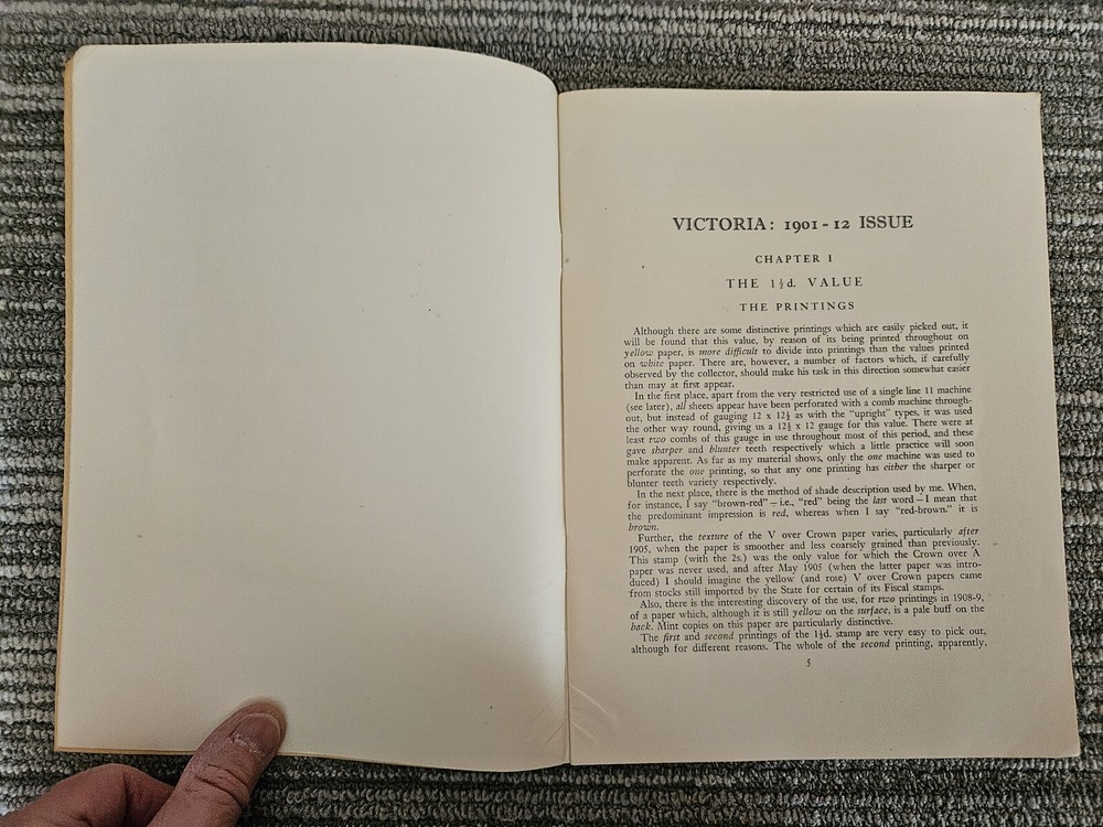 Victoria: 1901-12 Issue: The 1 1/2d, 2d, and 2 1/2d Values (1954 booklet)