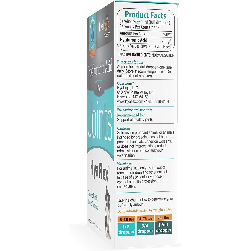 Hyalogic Hyaflex Canine Hip & Joint Formula, 1 Ounce