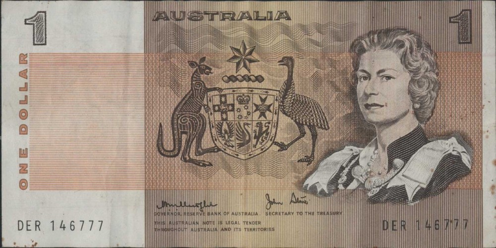 (N84-3) 1978 AU $1 bank note (C)