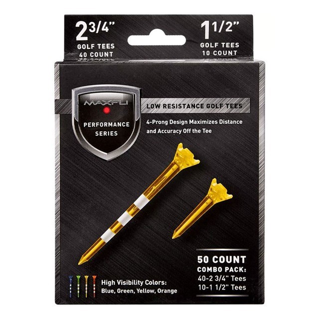 Maxfli 2 3/4" Translucent Tees 50 pack