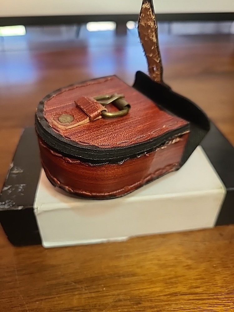 Leather Case For Compass Or Pocket Watch Small Compass Included