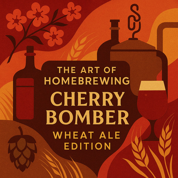 Label Peelers Cherry Bomber Wheat Ale Beer Kit