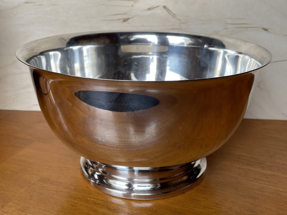 King Edward Silver Plate Bowl 9" Colonial Revival Style National Silver Company