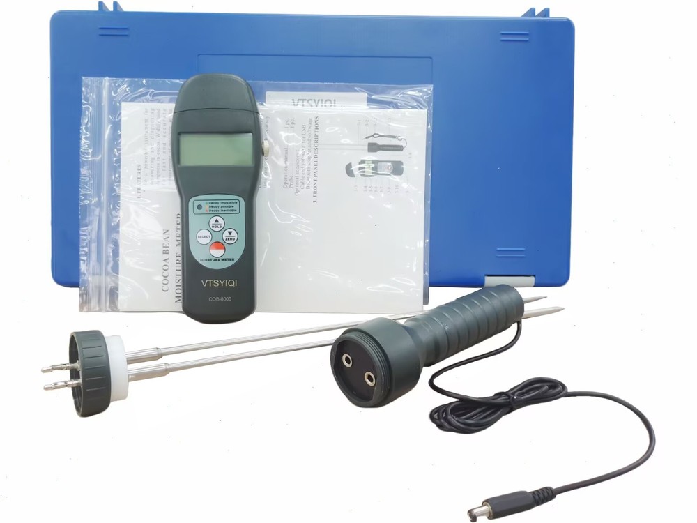 Cocoa Beans Moisture Meter Coffee Moisture Meter with Range 0-24% Resolution 0.1