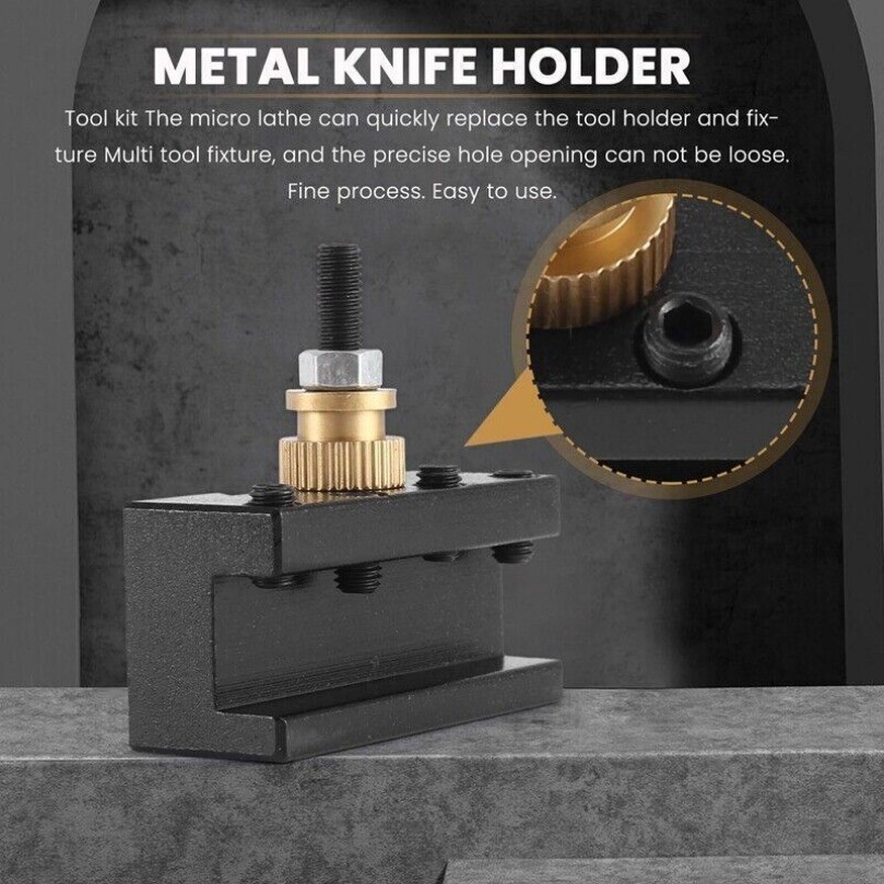 10 PCS Lathe Change Tool Post & Holders Multifid Tool Tooling Package