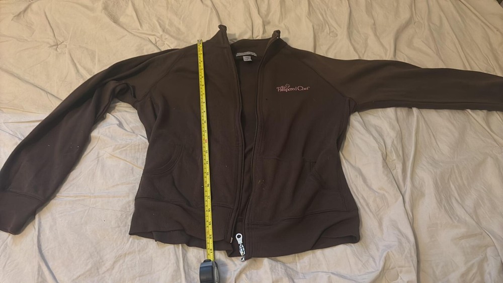 Pampered Chef Brown Labeled Jacket