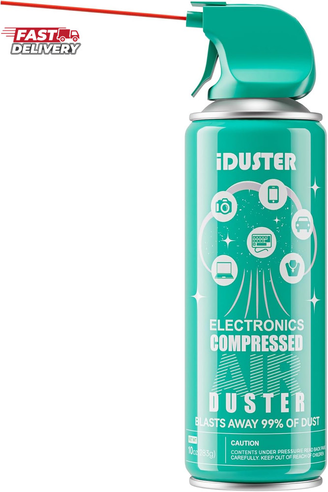 Keyboard Cleaner Air Spray for Computers - 10Oz Air Can Duster for Electronics,