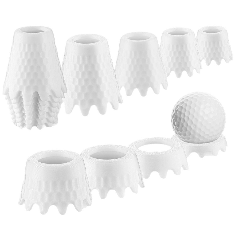 Golf Tees Step Down Plastic Unbreakable 8 Pack Reusable Bulk Tee for Practice