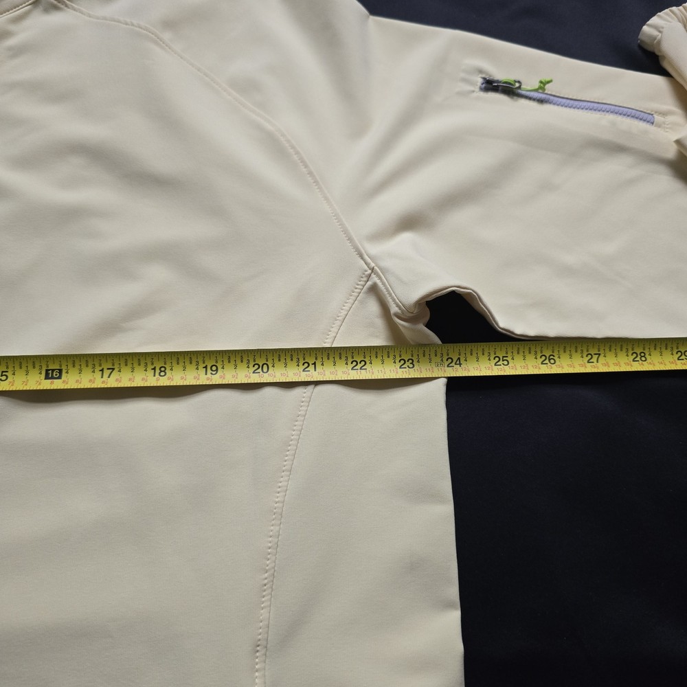 Peter Millar Jacket E4 Performance Windbreaker Full Zip Golf Light Yellow Men L