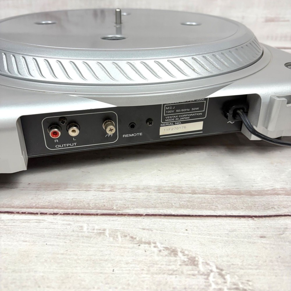 Vestax PDX-2000 Direct Drive Turntable Operation tested Silver