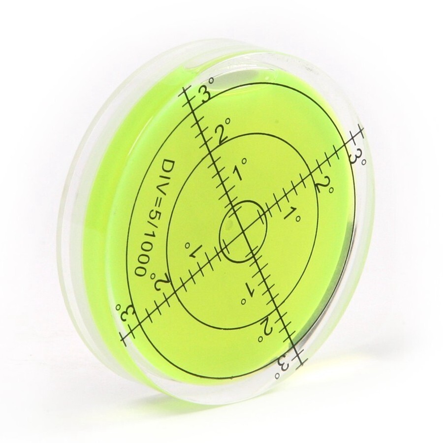 66mm Large Spirit Bubble Level Degree Mark Surface Circular Measuring Tool A765