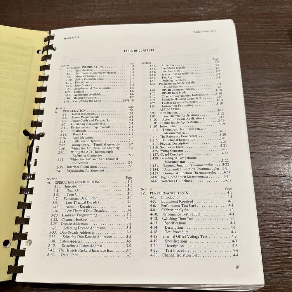 HP 3495A Scanner Programming & Service Manual 03495-90012