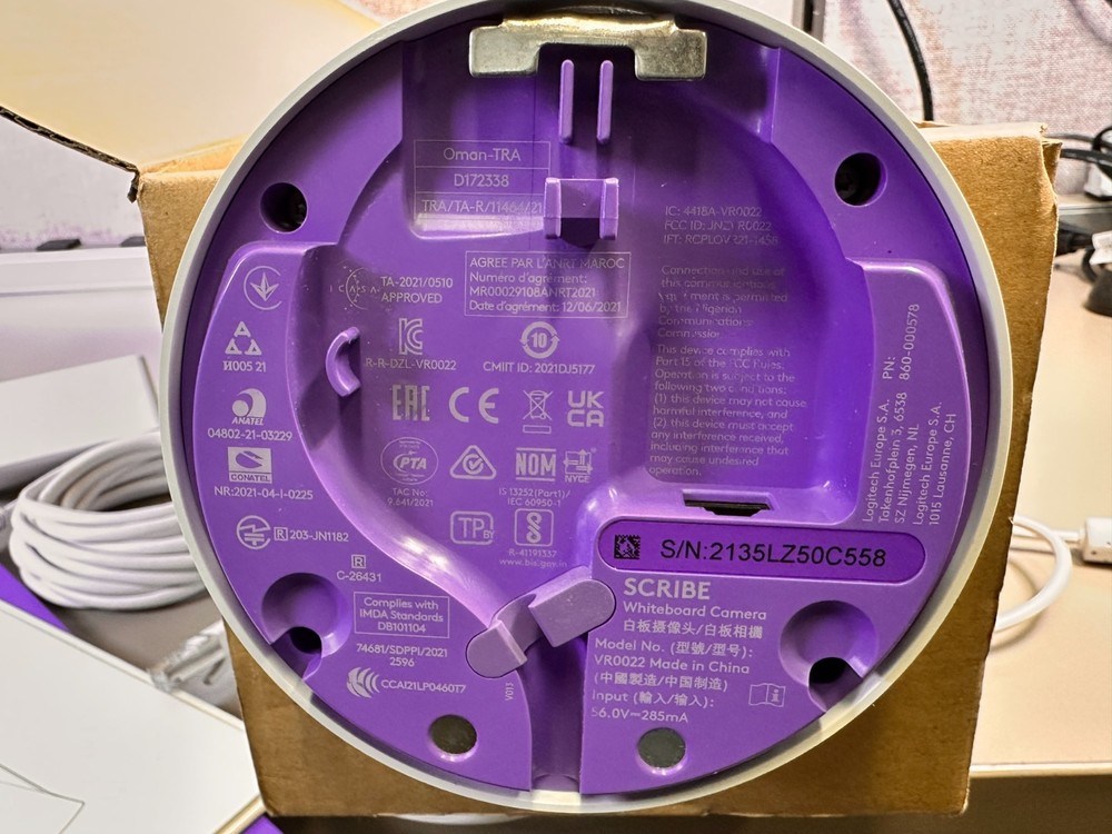 LOGITECH SCRIBE WHITEBOARD CAMERA for VIDEO CONFERENCE