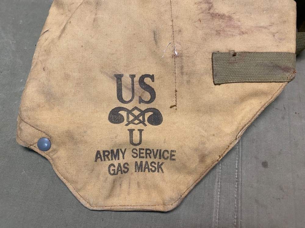 ORIGINAL WWII US USMC MARINE RAIDER MISSION M6 MASK AMMO GEAR CARRY BAG