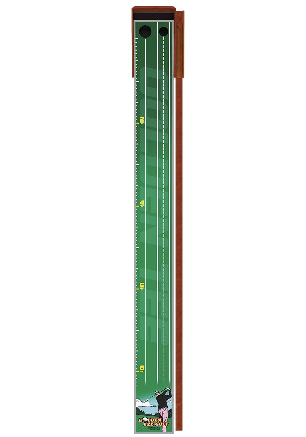 Perfect Practice Putting Mat Golden Tee Edition