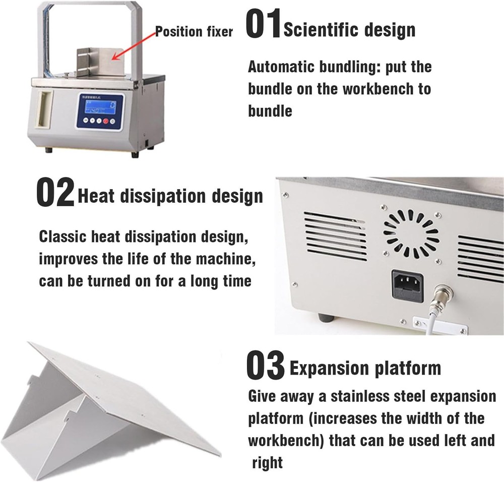 Article Vegetable Bundling Machine Supermarket Packaging and Bundling Tool 110V