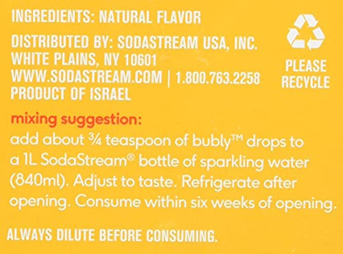 40ml Bubly Mango Concentrated Flavoring Unsweetened Fruit Drops