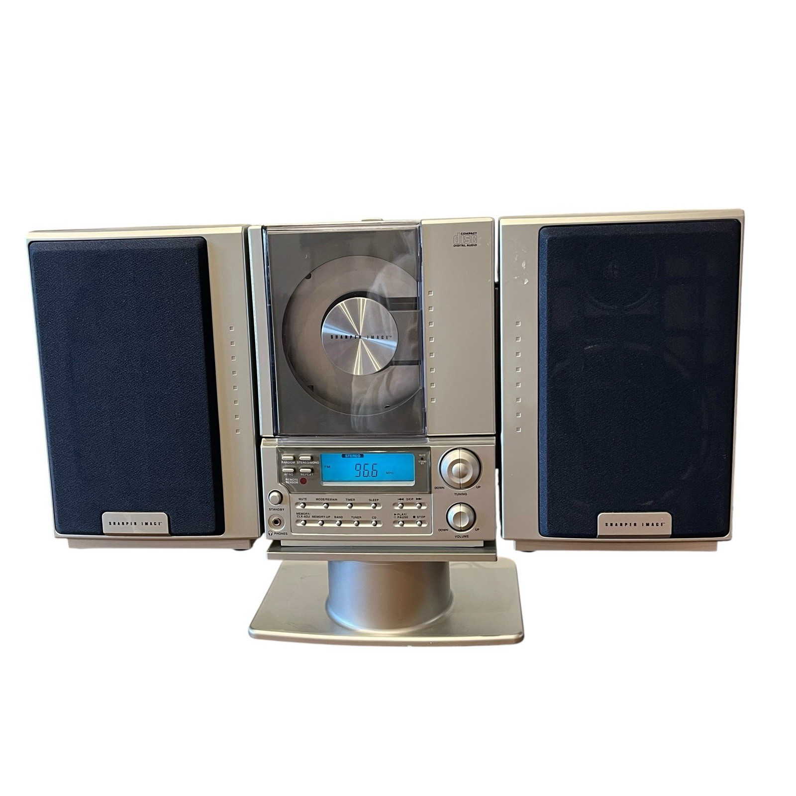 Sharper Image SO226 Vertical CD Player AM/FM Radio Vintage 1990s No Remote