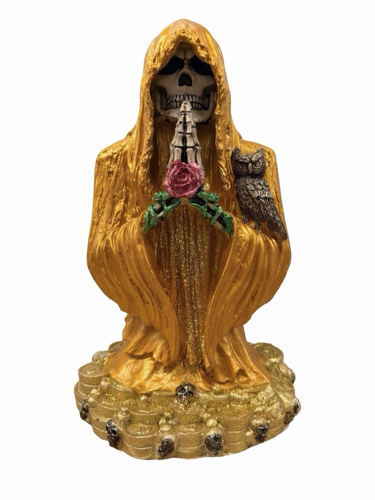 Santa Muerte  Busto Perdón”  Oro  Curada 14”