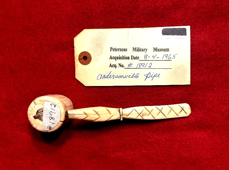 ORIGINAL RARE ANDERSONVILLE PRISON CIVIL WAR CARVED SMOKING PIPE PETERSON MUSEUM
