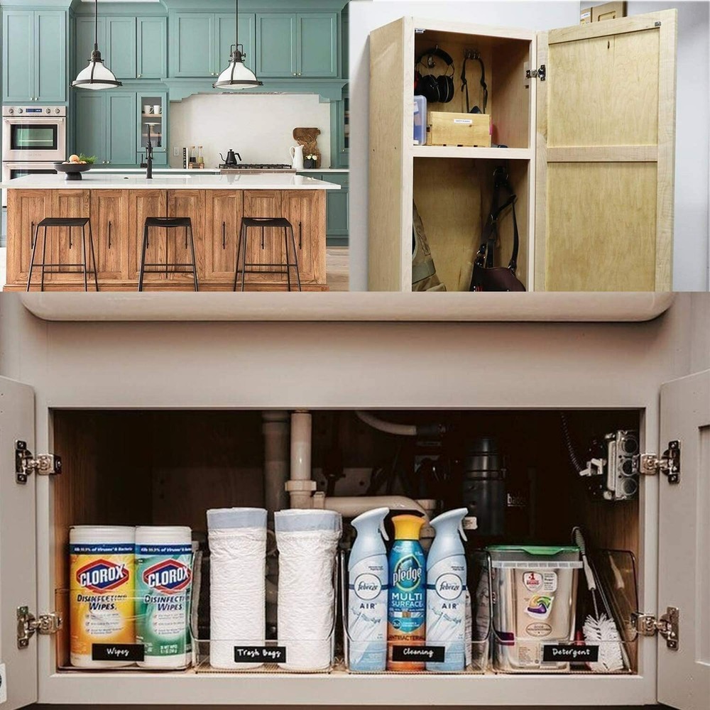 30 Pack 1/2" Overlay Soft Close Face Frame Compact Kitchen Cabinets Hinges