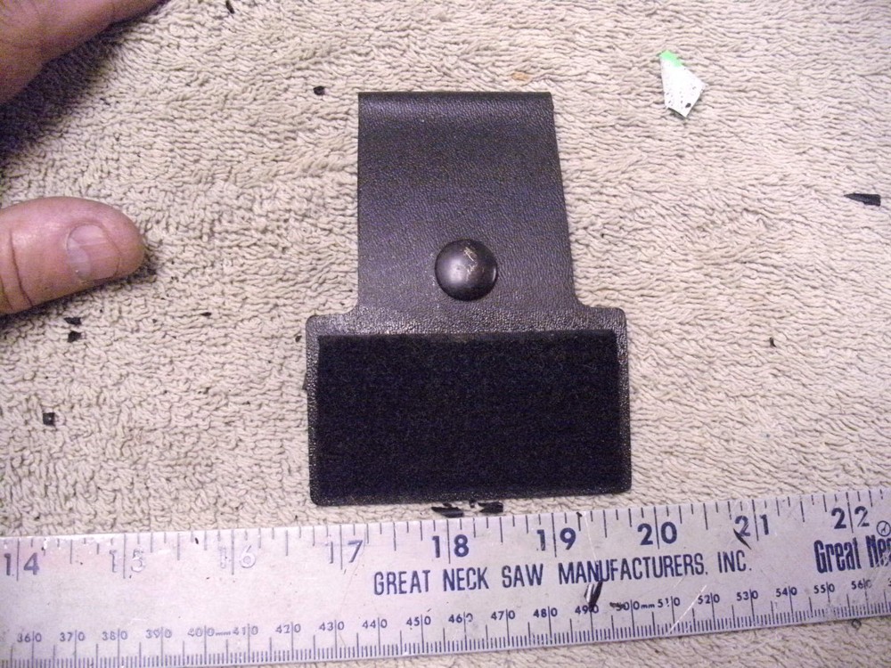 Unknown Use or Make Plastic Belt Devise with Hook & Loop For a Holster?