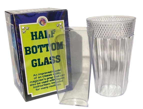 HALF BOTTOM GLASS Magic Trick Gimmick Insert Plastic Cup Okito Utility Liquids