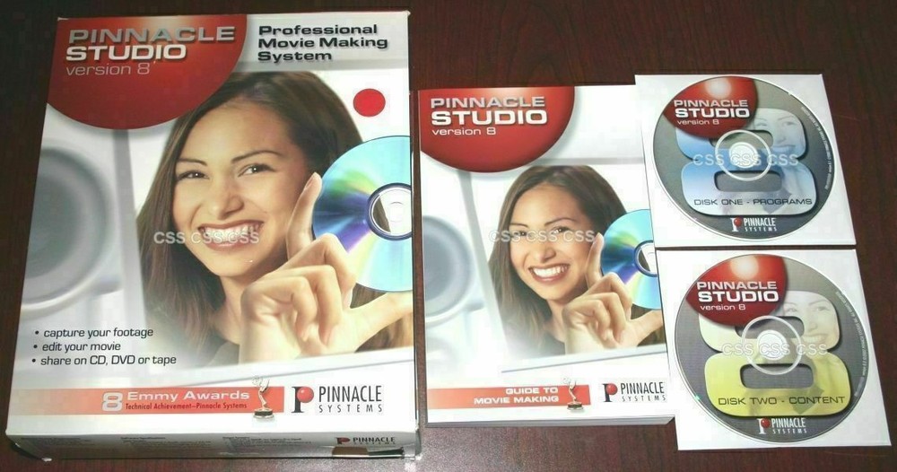 Pinnacle Studio Version 8 Professional Movie Making System Computer Software
