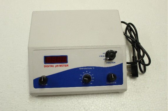 MAX Digital PH Meter Table Top Electrode Temperature Compensation LED Display