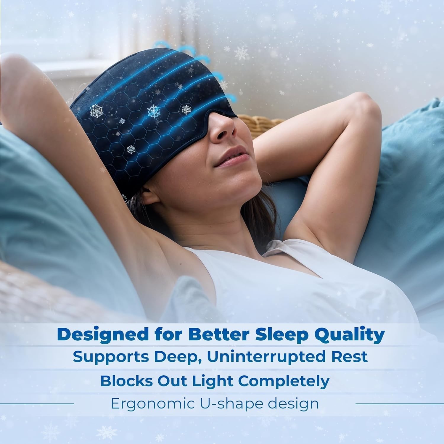 Migraine Relief Cap | Head Ice Pack Migraine, Headache Relief Cap, Hangover Cap