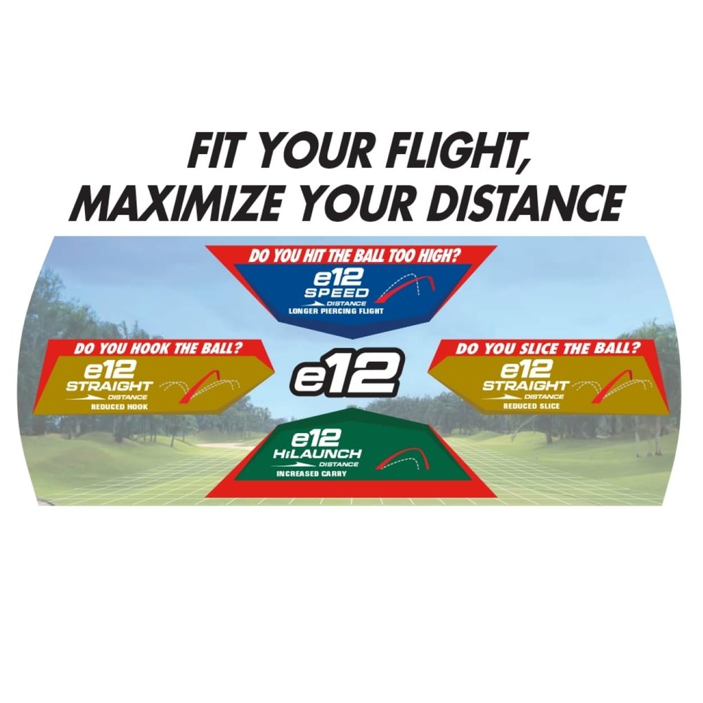NEW Bridgestone 2025 e12 High Launch Golf Balls - White - Dozen
