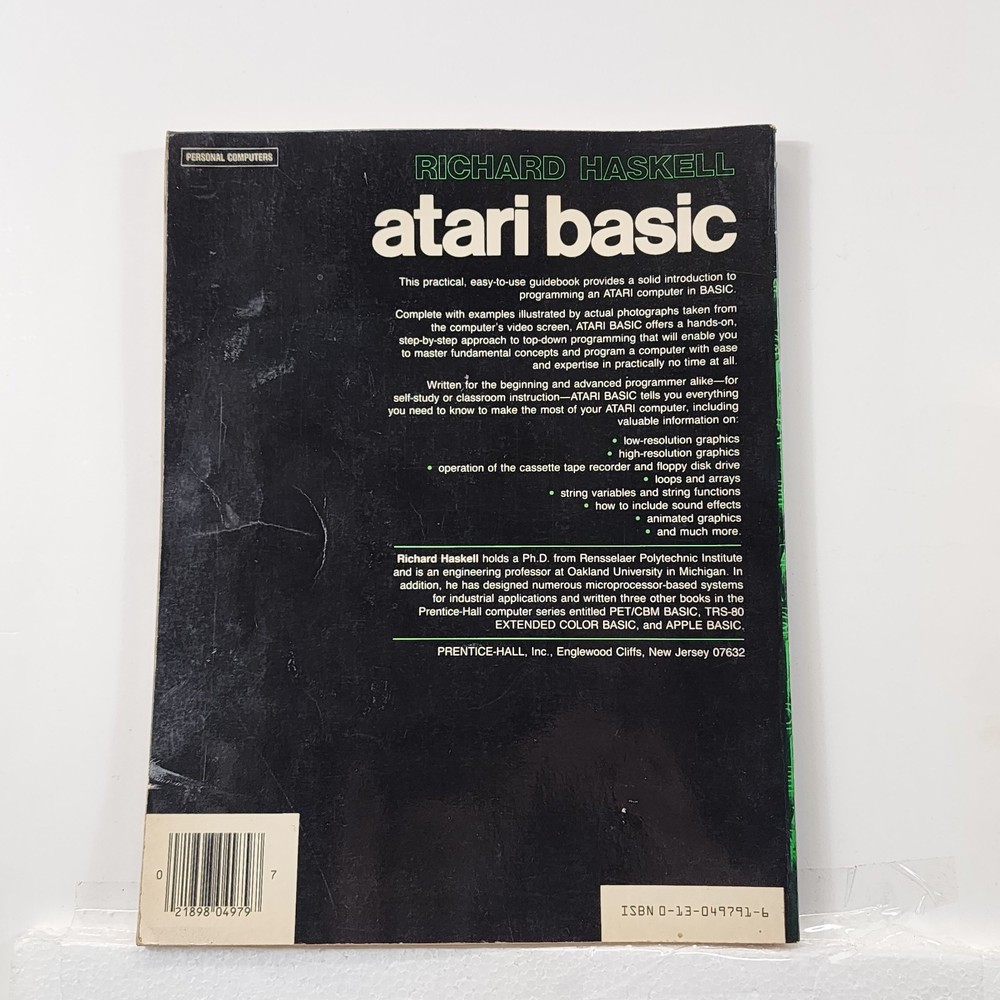 ATARI BASIC : By Richard Haskell ~ Vintage ATARI Computer Manual / Book