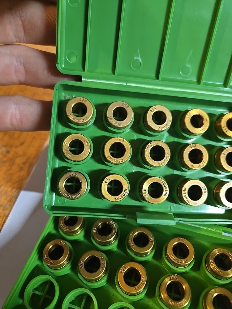 REDDING TITANIUM NITRIDE NECK SIZE BUSHING VARIOUS SIZES (SOLD INDIVIDUALLY)