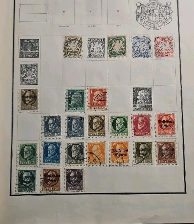 WORLDWIDE-OLD GROSSMAN ILLUSTRATED PREMIER STAMP Used 700 ++ Stamps (SB.#2)