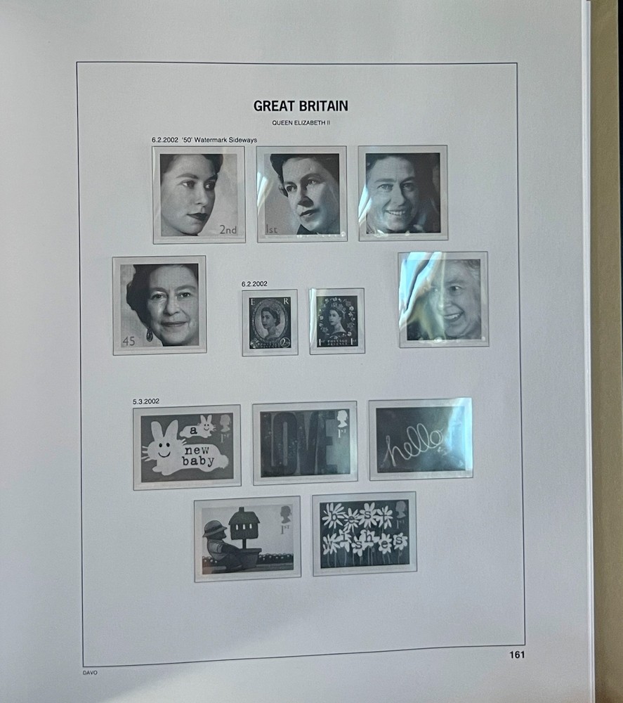 Great Britain Davo Lux Hingeless Album 2000-2002 ZAYIX