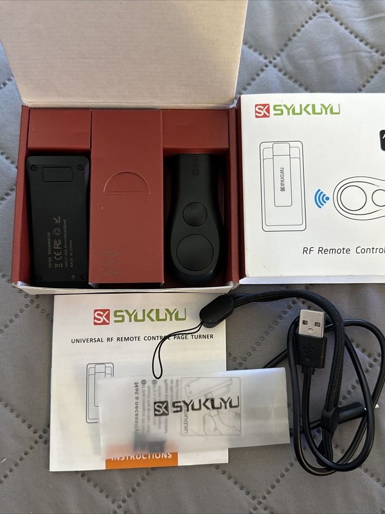 Syukuyu RF Remote Control Page Turner for Kindle/Tablet/e-Book Reader