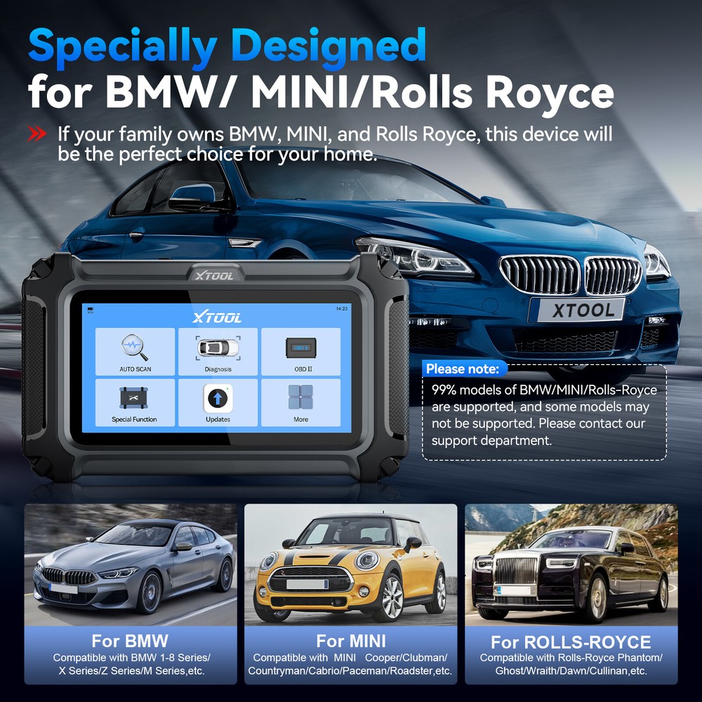 XTOOL IP500 For BMW/MINI/RR OBD2 Scanner Diagnostic Tool ECU Coding Full System