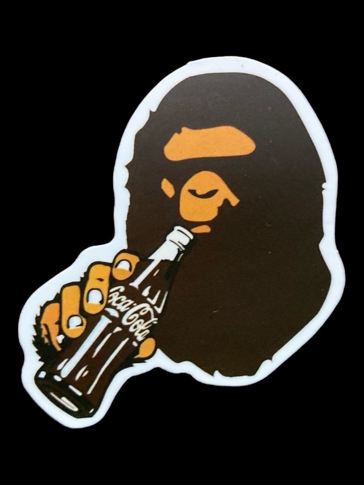 Coca Cola Ape Sticker Decal 2.5”x 2” Bape