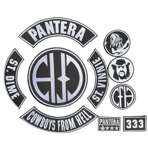 Pantera CFH Embroidered Patch Set: Cowboys From Hell - 10 PCS