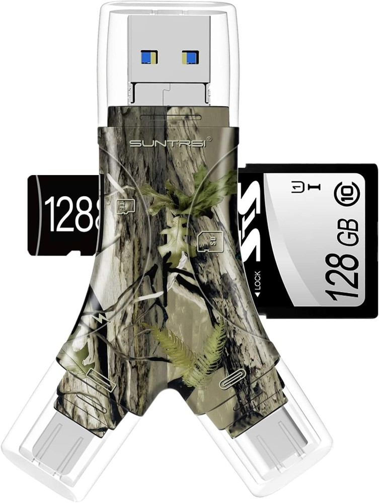 SD Card Reader for iPhone/ipad/Android/Mac/Computer/Camera,4 in1 Micro SD Car...