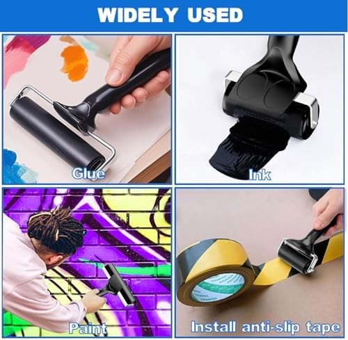 Rubber brayer roller printmaking crafting stamping tool