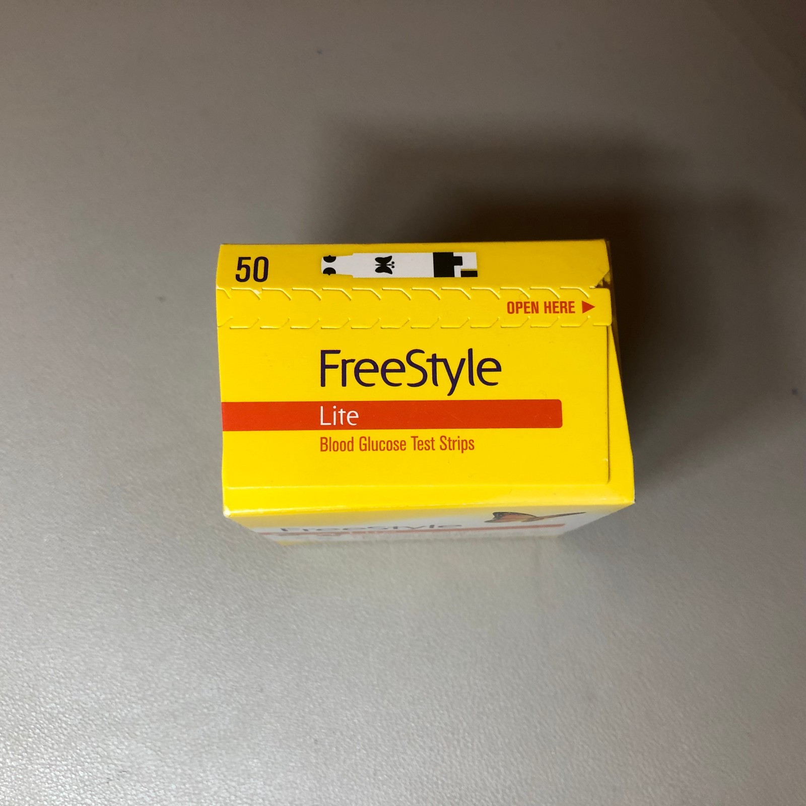 Free Style Lite Blood Glucose Test Strips EXP 02/28/2027 - 50 Count